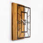 Wallity Wooden Clock 37-A en nogal y marrón